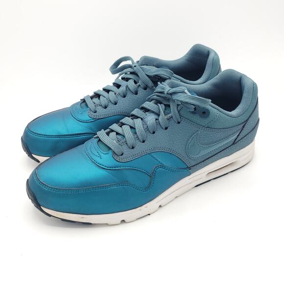 Nike Air Max 1 Ultra SE Trainers 861711 300 blue green women's Size 10 - Picture 1 of 9